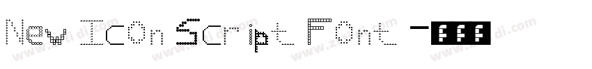 New Icon Script Font字体转换